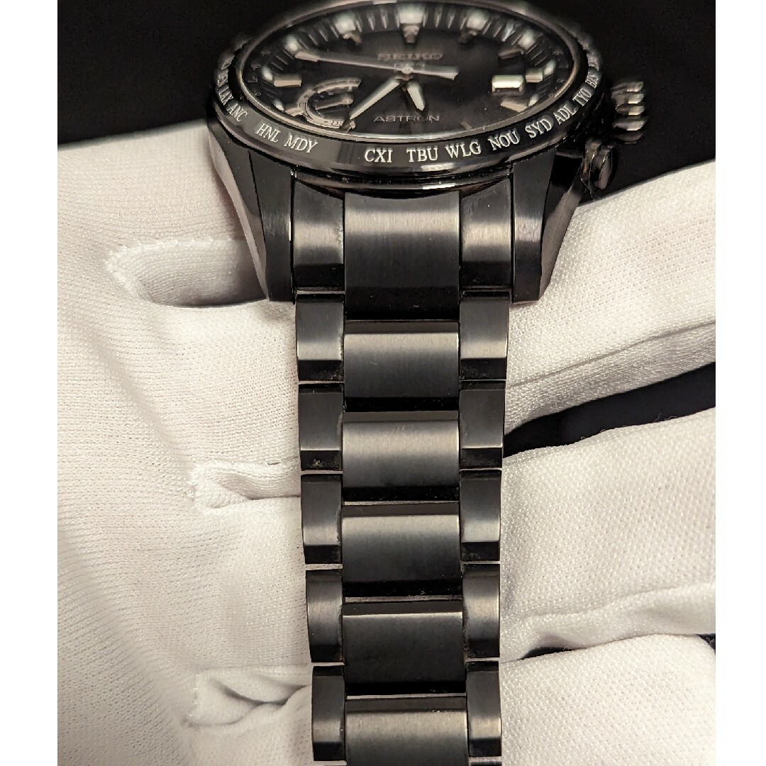 ★美品★オールブラック アストロン SBXB089 チタンモデル メンズの時計(腕時計(アナログ))の商品写真