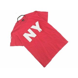 クイックシルバー(QUIKSILVER)のQUIKSILVER クイックシルバー ロゴ プリント Tシャツ sizeS/赤 ■◆ メンズ(Tシャツ/カットソー(半袖/袖なし))