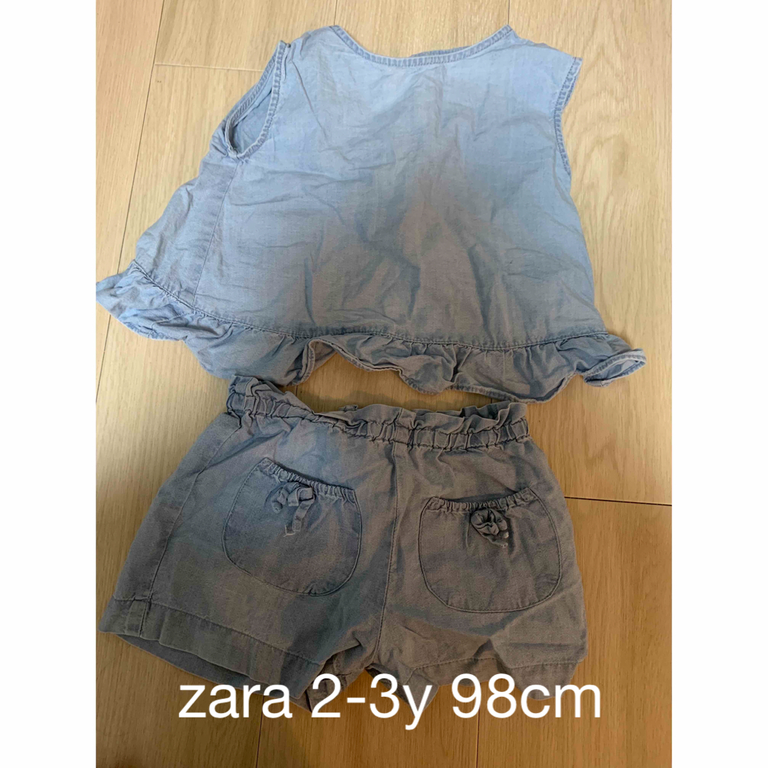 ZARA KIDS(ザラキッズ)のZARA 2-3y 98cm セットアップ風 キッズ/ベビー/マタニティのキッズ服女の子用(90cm~)(Tシャツ/カットソー)の商品写真