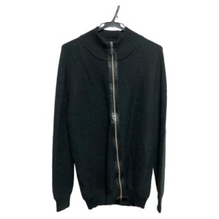 Hermes - 美品 エルメス HERMES カーディガン ニット スウェードレザー