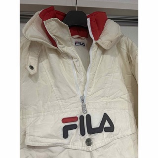 FILA フィラ　中綿ジャケット　白　XL ヴィンテージ　グラントヒル