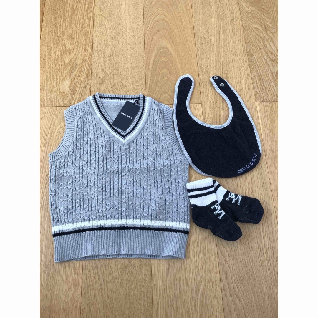 【未使用品】ベスト キッズ/ベビー/マタニティのキッズ服男の子用(90cm~)(その他)の商品写真