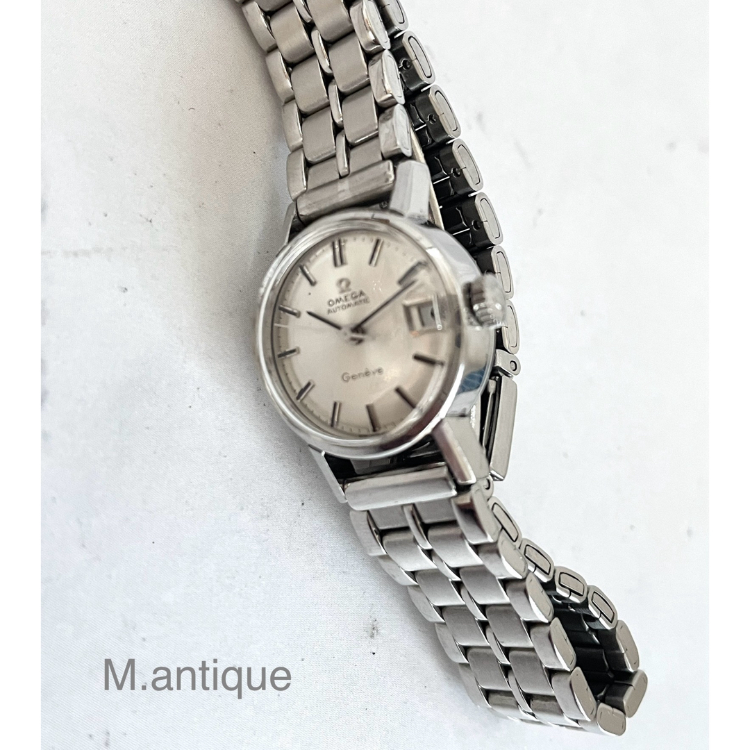 【OH済】OMEGA オメガ ジュネーブ デイト付 アンティーク自動巻き