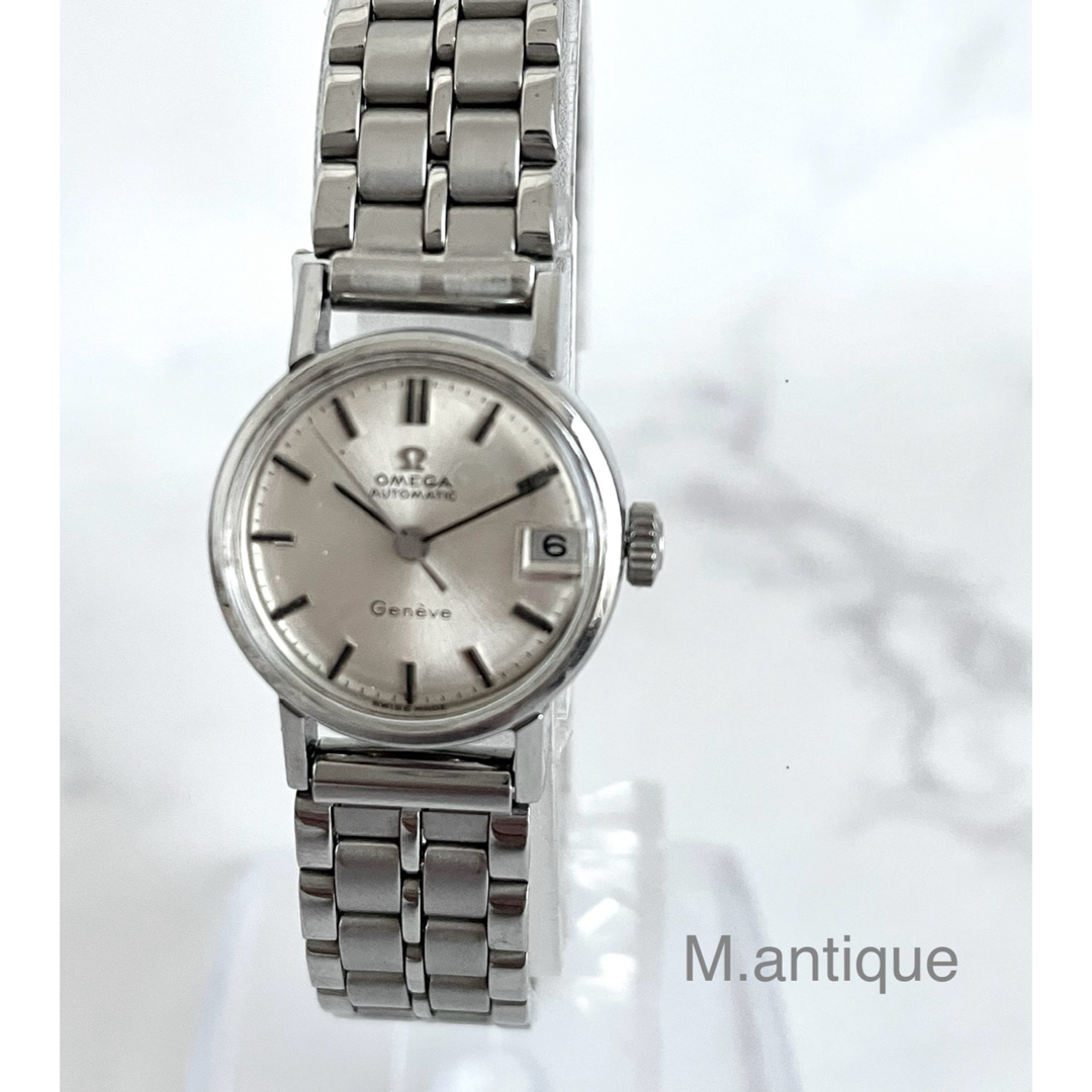 【OH済】OMEGA オメガ ジュネーブ デイト付 アンティーク自動巻き
