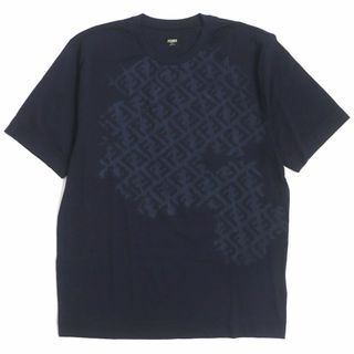 フェンディ 未使用近い ダブルロゴ オーバーサイズ Tシャツ メンズ