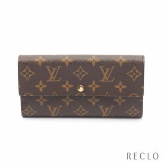 ルイヴィトン(LOUIS VUITTON)のポルトフォイユ サラ モノグラム 二つ折り長財布 PVC レザー ブラウン(財布)