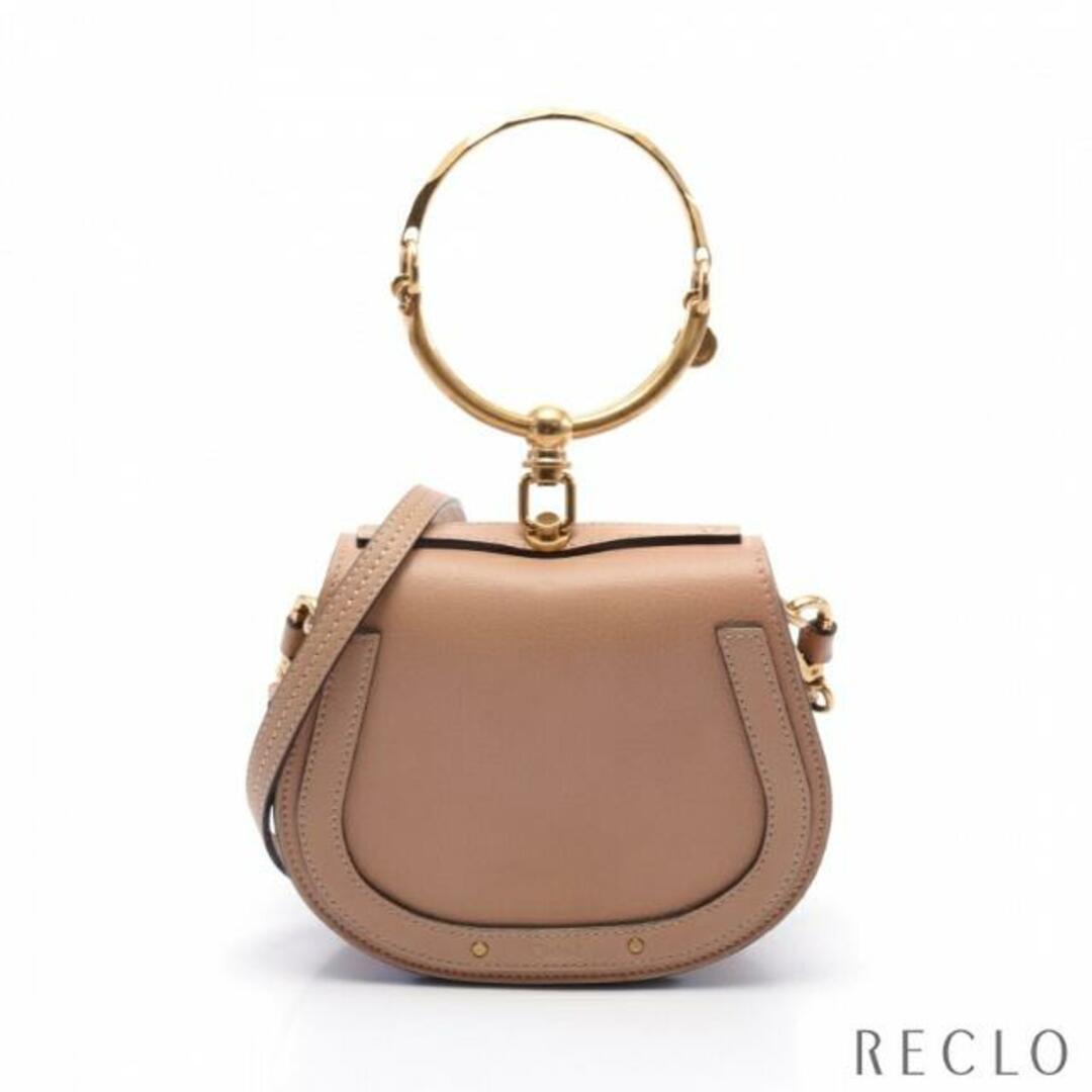 Chloe(クロエ)のナイル スモール ブレスレットバッグ ハンドバッグ レザー ピンクベージュ 2WAY レディースのバッグ(ハンドバッグ)の商品写真