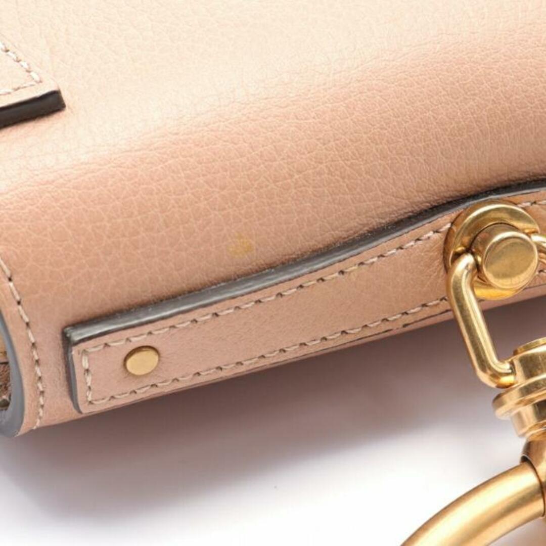 Chloe(クロエ)のナイル スモール ブレスレットバッグ ハンドバッグ レザー ピンクベージュ 2WAY レディースのバッグ(ハンドバッグ)の商品写真