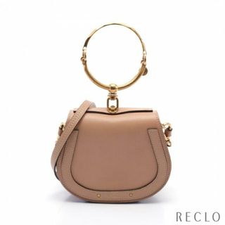 クロエ(Chloe)のナイル スモール ブレスレットバッグ ハンドバッグ レザー ピンクベージュ 2WAY(ハンドバッグ)