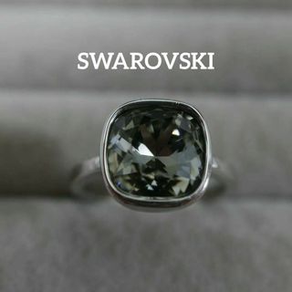 スワロフスキー(SWAROVSKI)の【匿名配送】SWAROVSKI スワロフスキー リング 指輪 14号 黒(リング(指輪))