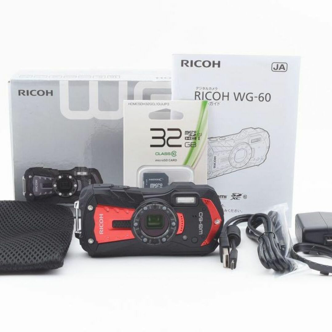 RICOH - 【極美品】RICOH リコー 防水 コンパクトデジタルカメラ WG-60