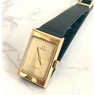 【美品】OMEGA DeVille レディース腕時計 プッシュ式 ビンテージ