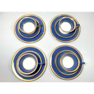 ウェッジウッド(WEDGWOOD)の未使用 ウェッジウッド ユーランダー パウダーブルー ティーカップ 4セット(食器)