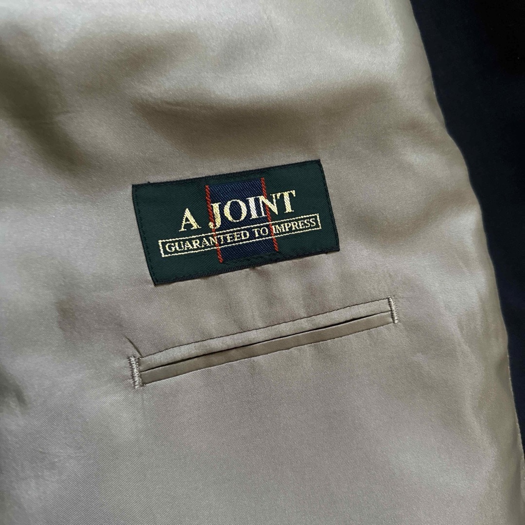 A JOINT 紺ブレ 金ボタン ダブル テーラードジャケット XL メンズのジャケット/アウター(テーラードジャケット)の商品写真