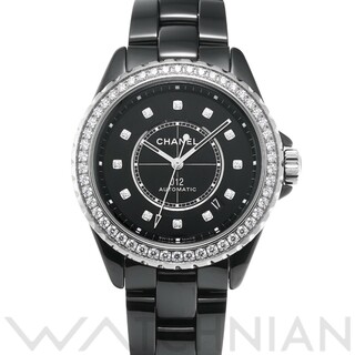 シャネル(CHANEL)の中古 シャネル CHANEL H6526 ブラックラッカー /ダイヤモンド メンズ 腕時計(腕時計(アナログ))