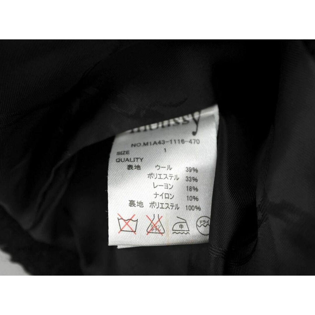 moussy(マウジー)のMOUSSY マウジー ウール混 ダブル ライダース ジャケット size1/黒 ◇■ レディース レディースのジャケット/アウター(ライダースジャケット)の商品写真