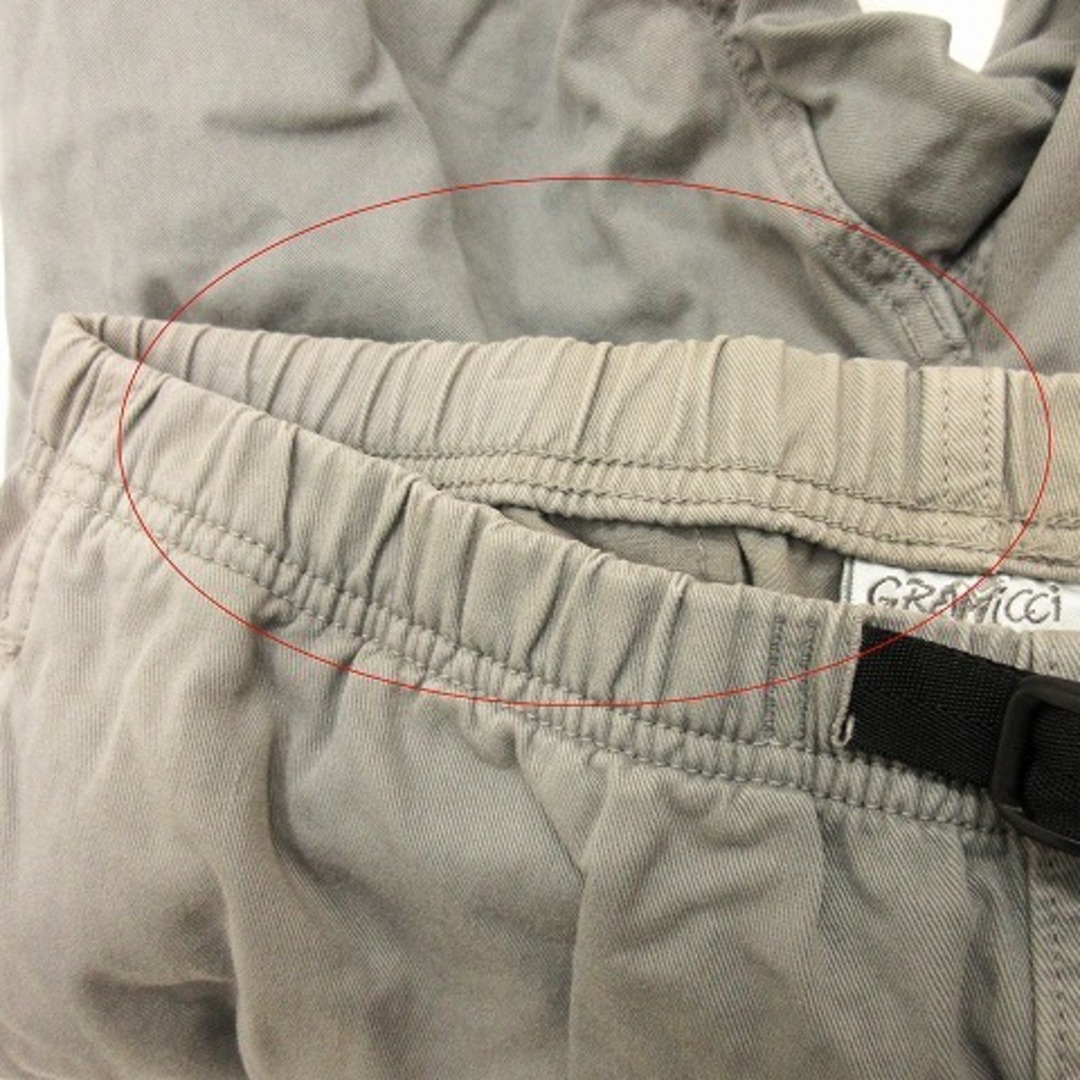 GRAMICCI(グラミチ)のグラミチ クライミングパンツ 七分丈 ベルト付き ロゴ コットン グレー L  メンズのパンツ(スラックス)の商品写真
