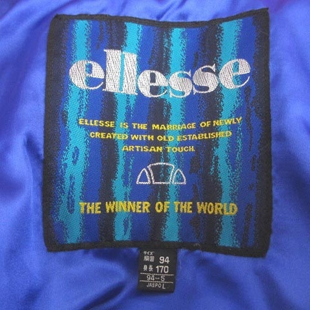 ellesse(エレッセ)のエレッセ アノラックジャケット ジップアップ ロゴ 刺繍 ブルー 青 L メンズのジャケット/アウター(その他)の商品写真