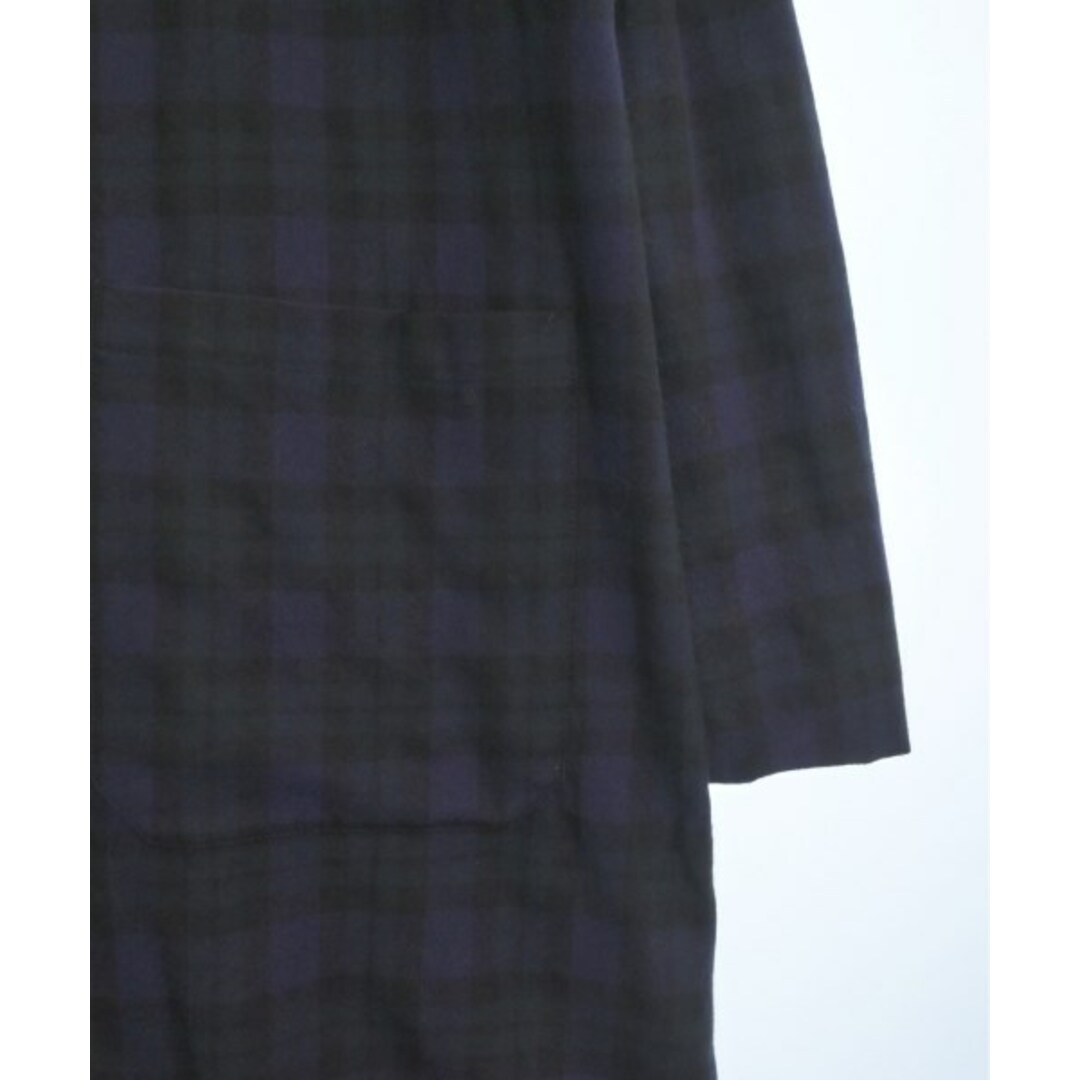GUCCI グッチ チェスターコート 48(L位) 紺x緑(チェック) 【古着】 GUCCI グッチ チェスターコート 48(L位) 紺x緑(チェック) 【古着】