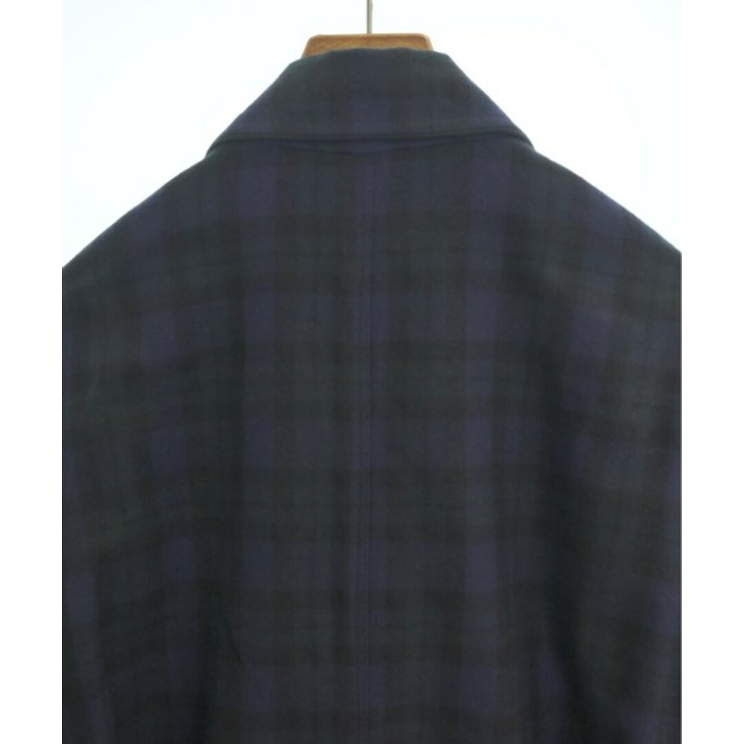 GUCCI グッチ チェスターコート 48(L位) 紺x緑(チェック) 【古着】 GUCCI グッチ チェスターコート 48(L位) 紺x緑(チェック) 【古着】