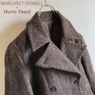 マーガレットハウエル(MARGARET HOWELL)のOLD マーガレットハウエル ハリスツイード ダブル テーラードジャケット Ⅱ(テーラードジャケット)