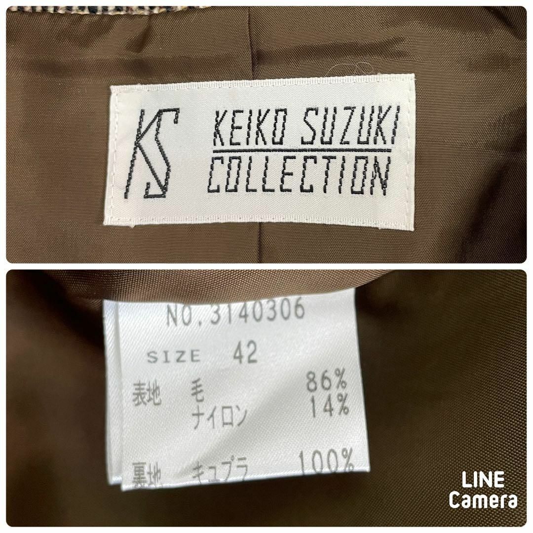 KEIKO SUZUKI COLLECTION(ケイコスズキコレクション)の美品✨ KEIKO SUZUKI ケイコスズキコレクション ピーコート M レディースのジャケット/アウター(ピーコート)の商品写真