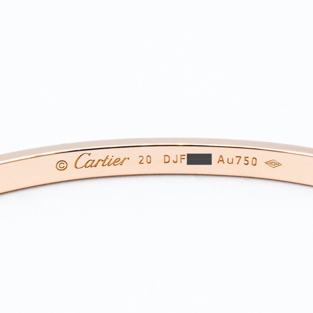 Cartier(カルティエ)の【仕上済】カルティエ ラブブレス #19 SM PG ダイヤ 20 K18PG メンズ ブレスレット CARTIER メンズのアクセサリー(ブレスレット)の商品写真