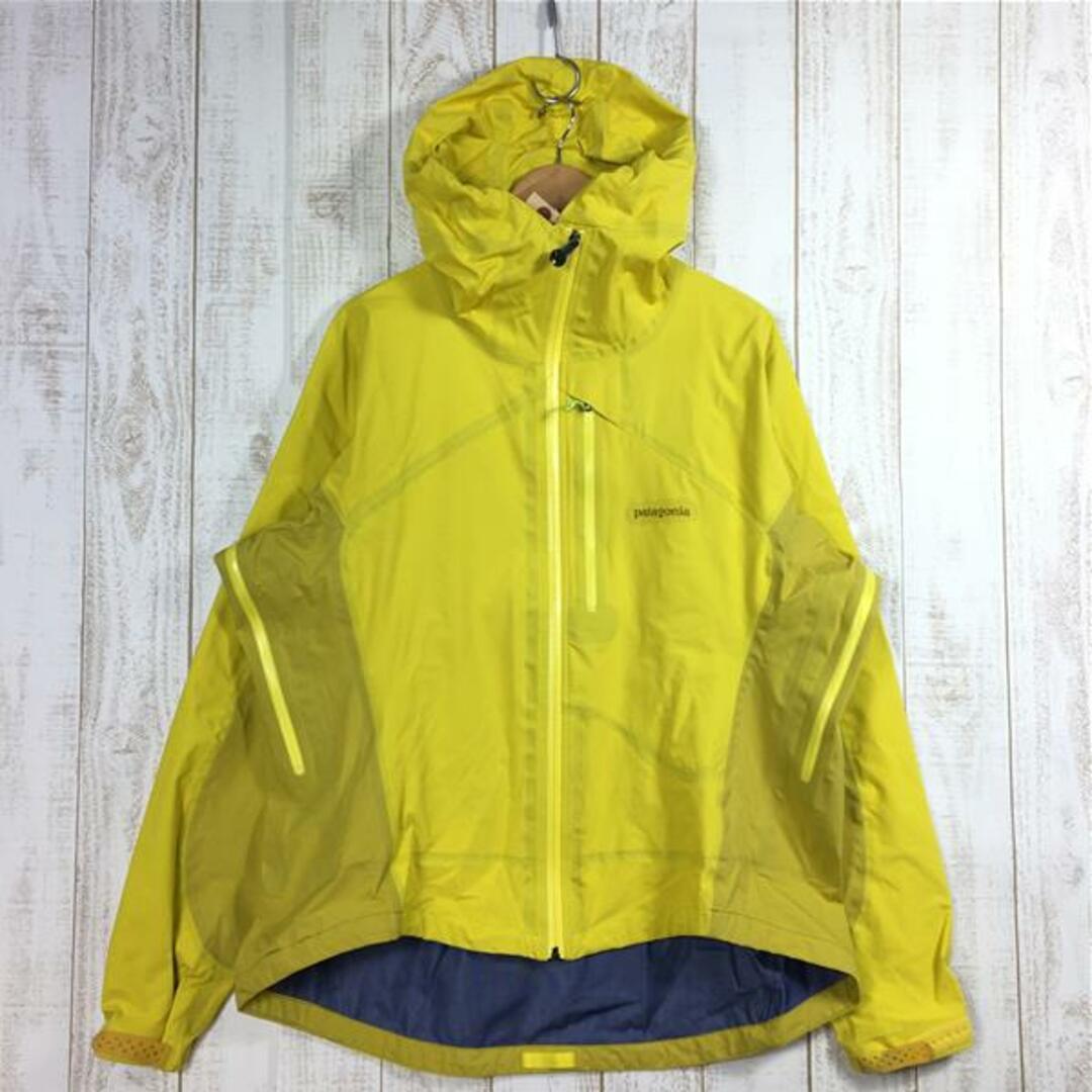 96cm重量MENs L  パタゴニア 2003 ストレッチ エレメント ジャケット Stretch Element Jacket H2NoHB防水透湿 ハードシェル フーディ 生産終了モデル 入手困難 PATAGONIA 83251 Desert Sun イエロー系