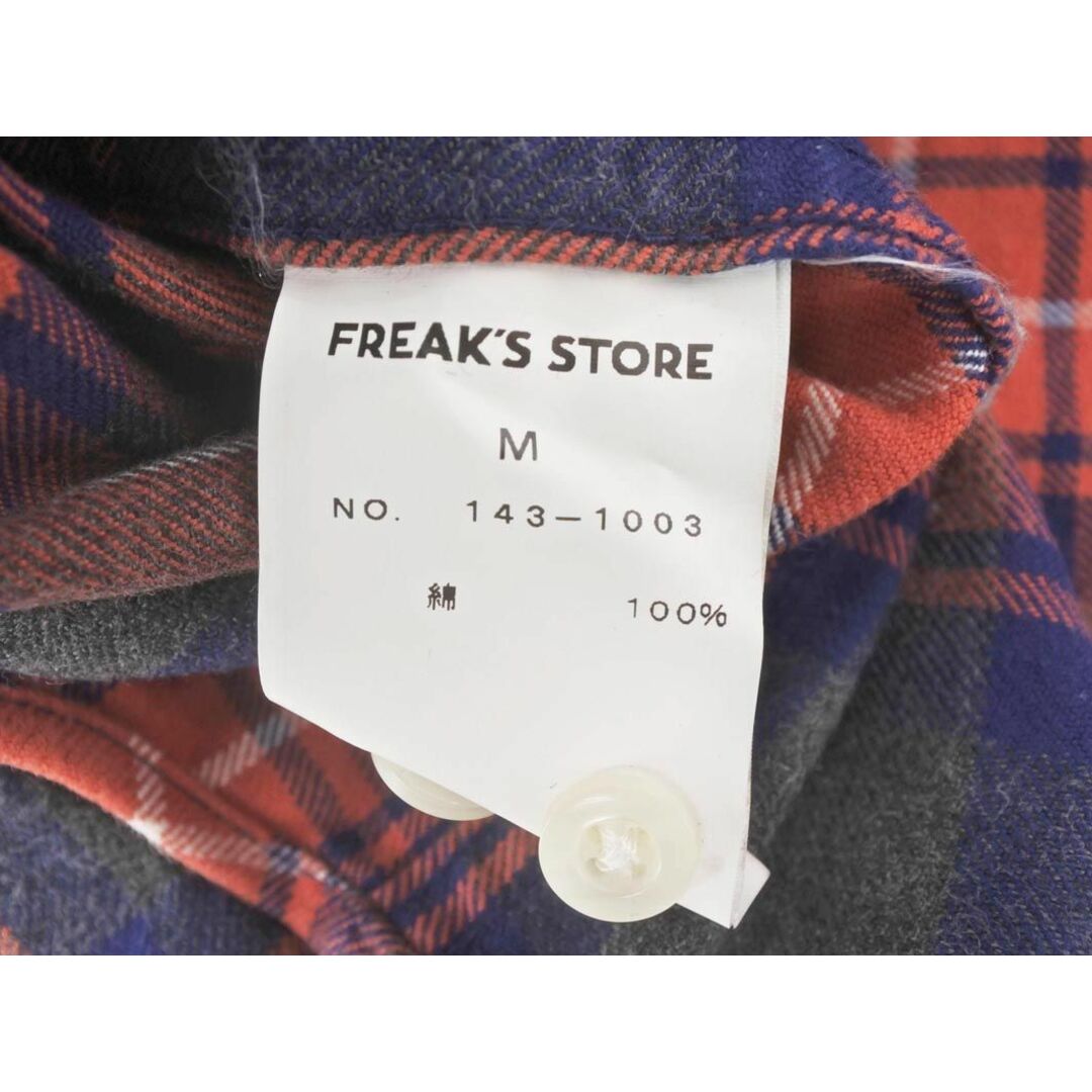 FREAK'S STORE(フリークスストア)のFREAK'S STORE フリークスストア チェック ボタンダウン シャツ sizeM/オレンジｘ紺 ◇■ メンズ メンズのトップス(シャツ)の商品写真