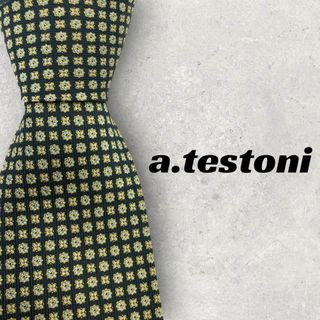 アテストーニ(a.testoni)の【5314】美品！a.testoni　ネクタイ　ネイビーベース(ネクタイ)