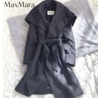 MaxMaraミンク付きロングコート42！ウールカシミア売り切り✨