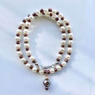 beads necklace＊mirror(ネックレス)