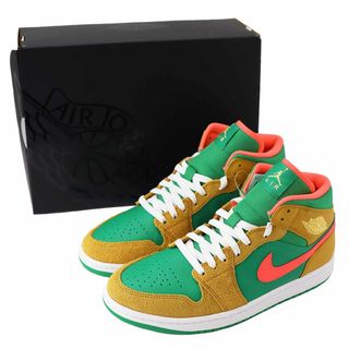 ナイキ(NIKE)の【新品】NIKE ナイキ エア ジョーダン 1 MID SE スニーカー 27.0cm DX4332-700 国内正規品 チャツネ/ラッキーグリーン/ホットパンチ/セレスティアルゴールド【送料無料】靴【代引き手数料無料】23530951(スニーカー)