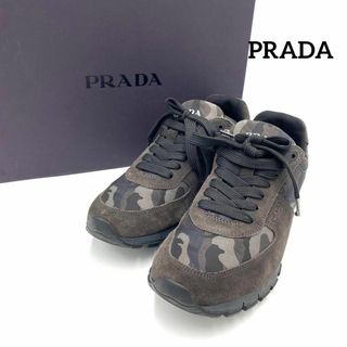 プラダ(PRADA)の『PRADA』プラダ (6 1/2) スエード カモフラスニーカー(スニーカー)