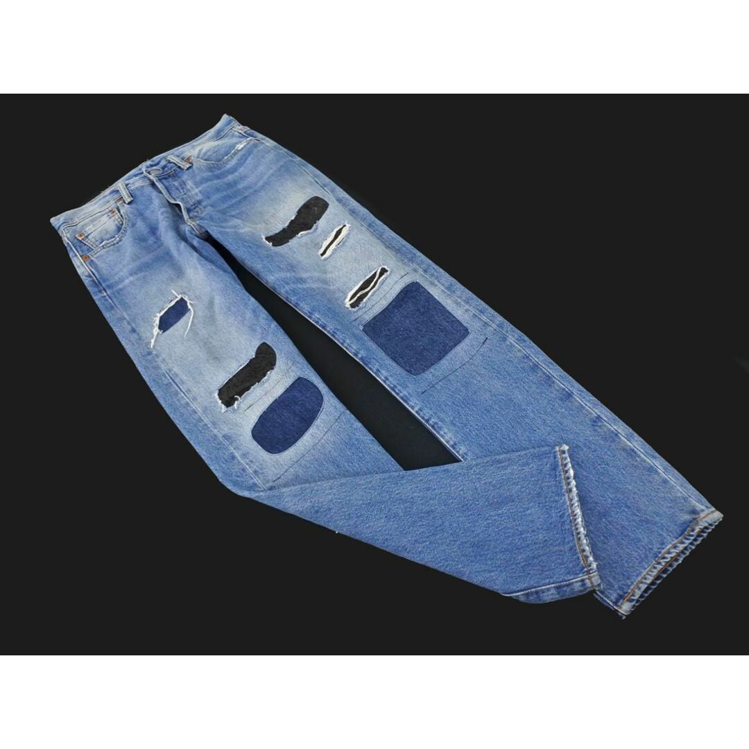 Levi's(リーバイス)のLEVI'S リーバイス 501 00501-2159 クラッシュ リペア加工 ボタンフライ デニムパンツ size28/青 ■■ メンズ メンズのパンツ(デニム/ジーンズ)の商品写真