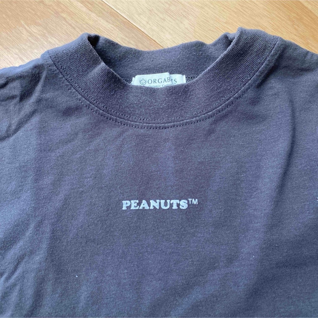 anyFAM(エニィファム)の【PEANUTSコラボ】オーガビッツ微起毛ロゴ ロングTシャツ 子供 キッズ/ベビー/マタニティのキッズ服女の子用(90cm~)(Tシャツ/カットソー)の商品写真