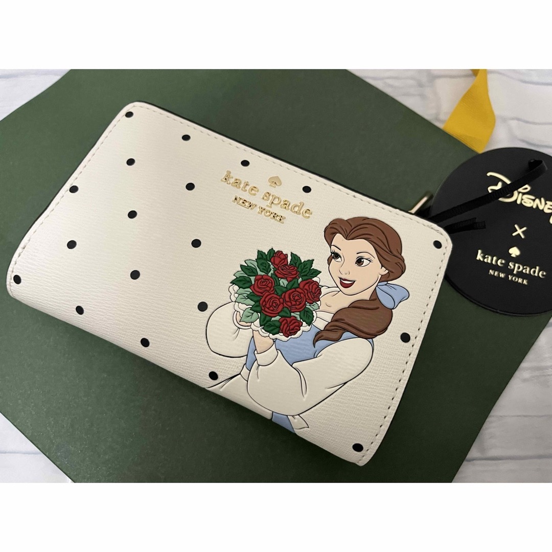 ケイトスペード　美女と野獣　二つ折り財布 kate spade×Disney | フリマアプリ ラクマ