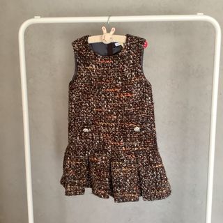 ドルチェアンドガッバーナ(DOLCE&GABBANA)の⭐️ドルガバ　ドルチェ&ガッバーナ　ツイードワンピース　ドレス6才⭐️(ワンピース)