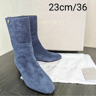 ジミーチュウ(JIMMY CHOO)のジミーチュウ ショートブーツ 23.5cm #36 2/1 OXANA オクサナ(ブーツ)