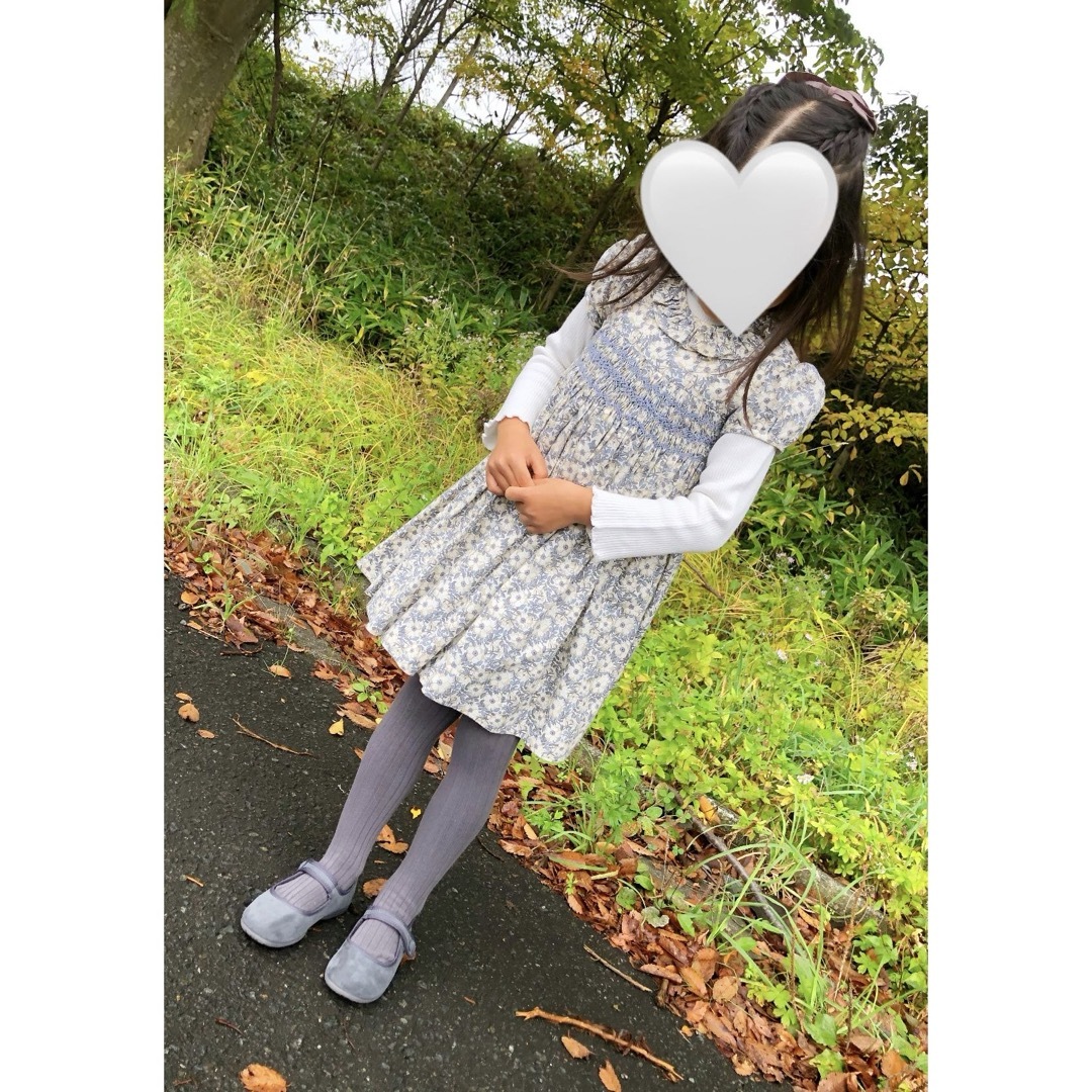 Bonpoint(ボンポワン)のAmaia Kids 4yスモッキングリバティワンピース キッズ/ベビー/マタニティのキッズ服女の子用(90cm~)(ワンピース)の商品写真