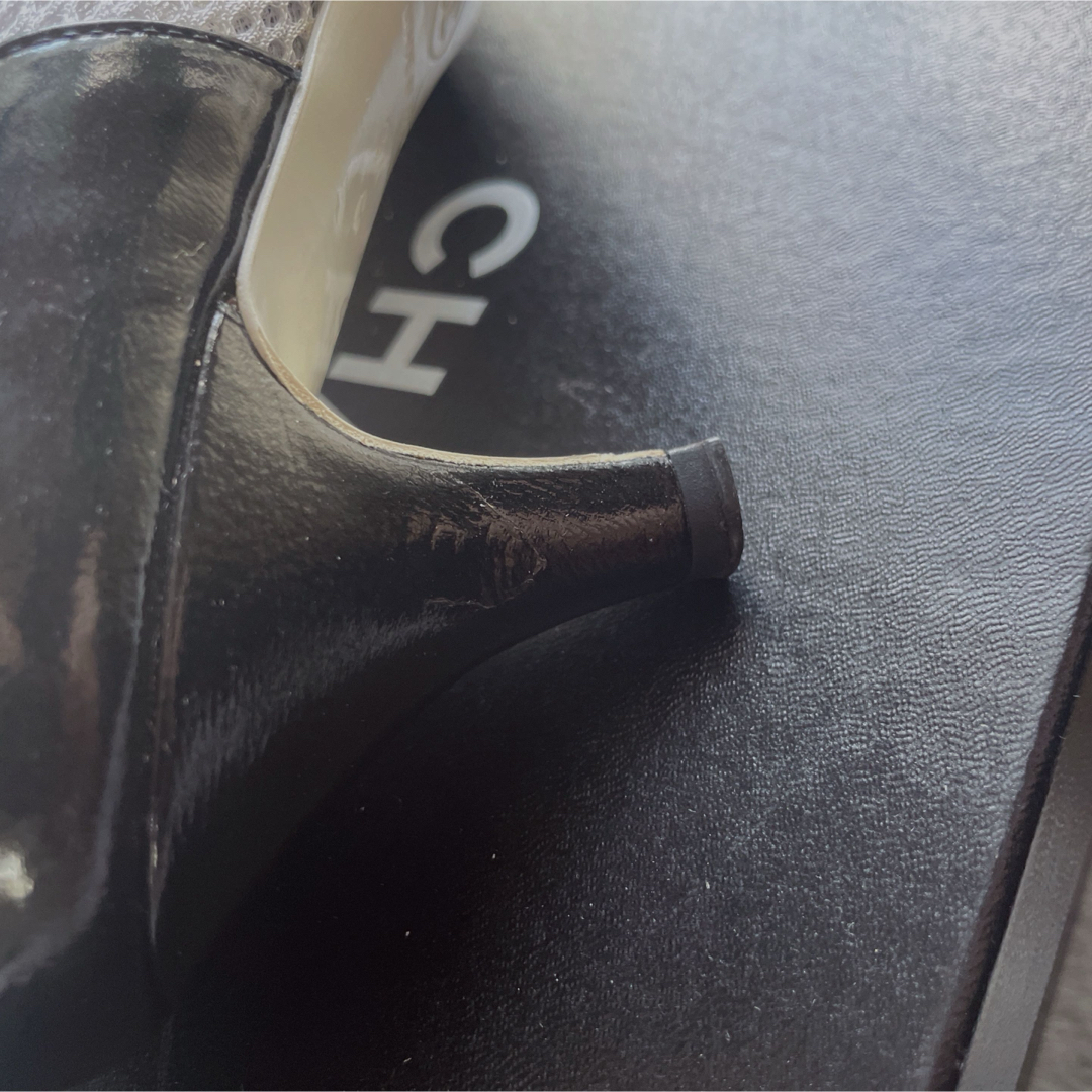 CHANEL(シャネル)のシャネル パンプス メッシュ エナメル キルティング ココマーク スニーカー37 レディースの靴/シューズ(ハイヒール/パンプス)の商品写真