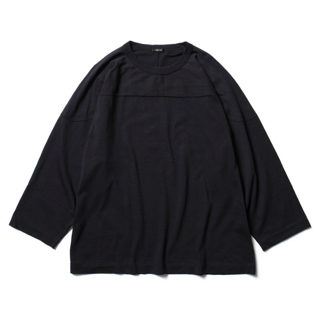 COMOLI - COMOLI 22aw フットボールTシャツ ネイビー サイズ3の通販 by
