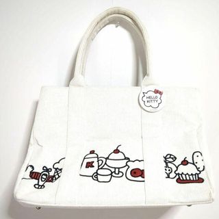 サンリオ(サンリオ)のHELLO KITTY　ハローキティ　サンリオ　トートバッグ　缶バッジ　白(トートバッグ)