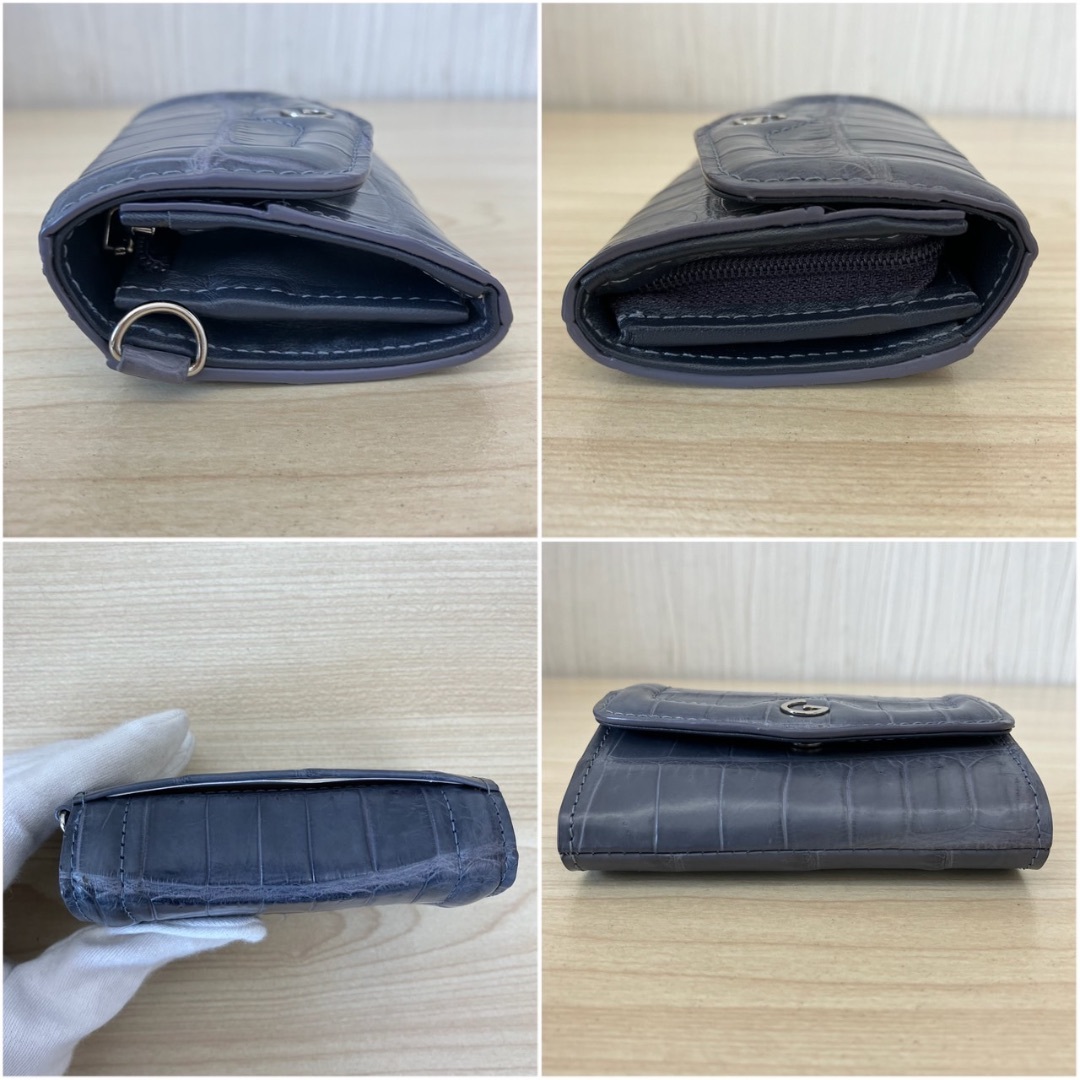 GRES - 【K4838】未使用 GRES マットクロコダイル マルチケース GRES - 【K4838】未使用 GRES マットクロコダイル マルチケース