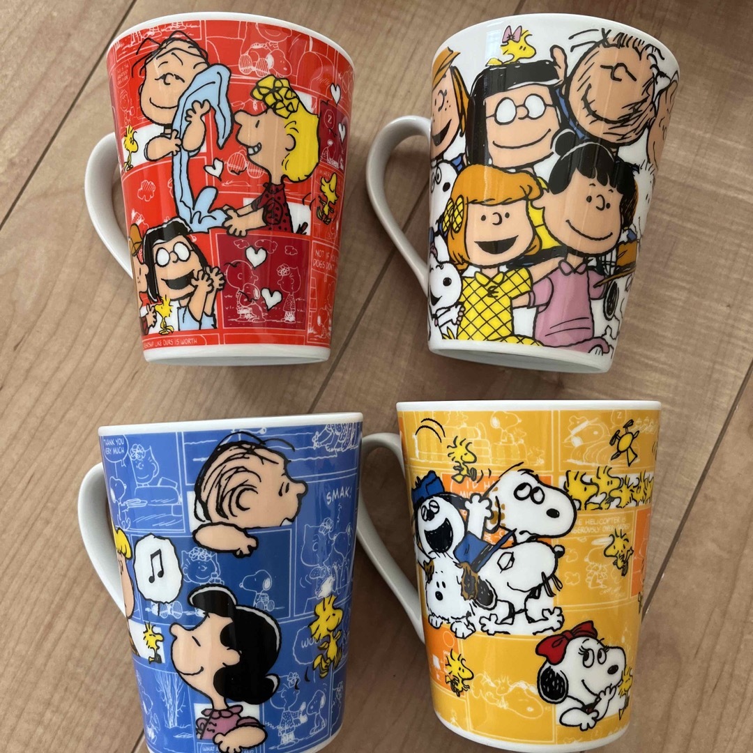 SNOOPY(スヌーピー)のSNOOPYトールマグ4点 エンタメ/ホビーのコレクション(その他)の商品写真