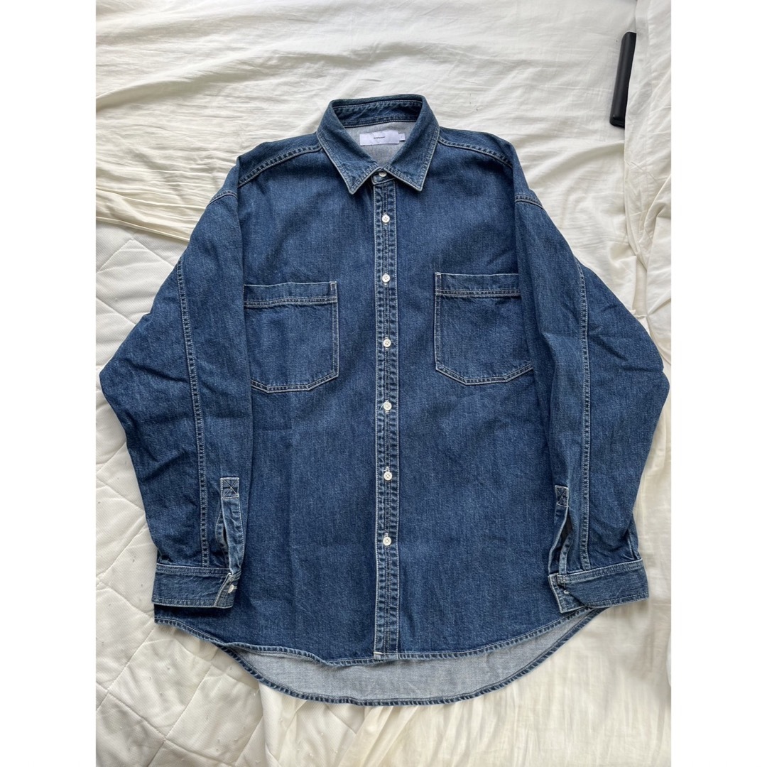 Graphpaper(グラフペーパー)のgraphpaper Denim Regular Collar Shirt メンズのトップス(シャツ)の商品写真