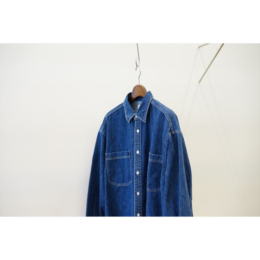 Graphpaper(グラフペーパー)のgraphpaper Denim Regular Collar Shirt メンズのトップス(シャツ)の商品写真