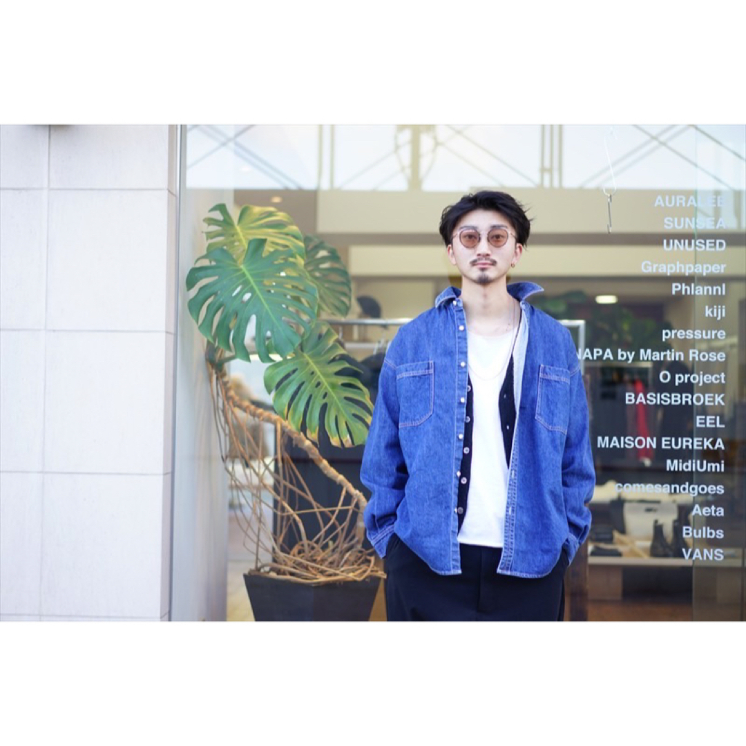 Graphpaper - graphpaper Denim Regular Collar Shirtの通販 by コーラ