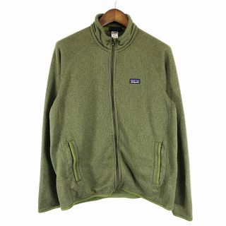 パタゴニア(patagonia)のpatagonia パタゴニア ベターセーター フリースジャケット アウトドア キャンプ アウター 防寒 ライトグリーン (メンズ L) 中古 古着 P0644(その他)