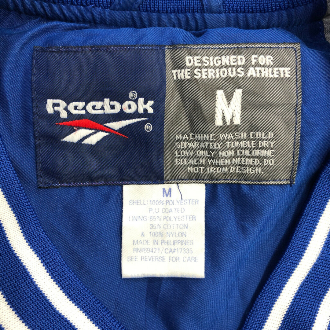 Reebok(リーボック)のReebok リーボック ロゴ プルオーバー ジャケット スポーツ ブルー (メンズ M) 中古 古着 P0681 メンズのジャケット/アウター(その他)の商品写真